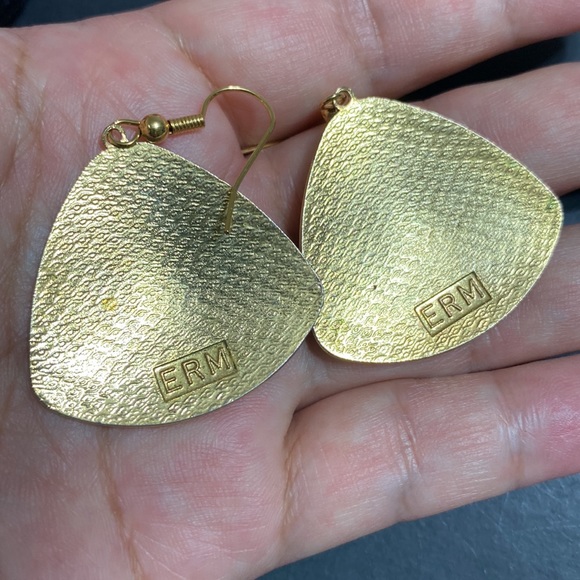 🖤Cloisonné Vtg earrings - Picture 5 of 8